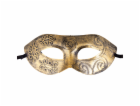 Steampunková maska na oči, zlatá 