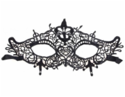 Krajková škraboška, černá No.1