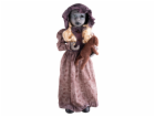Halloween panenka s rotující hlavou, 95 cm