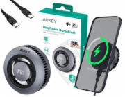 AUKEY Bezdrátová nabíječka LC-G10 MagSafe Qi2 15W s chlazením a USB-C