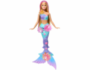 Mattel BRB MOŘSKÁ PANNA KVETOUCÍ KVĚTINY BLOND JDM72 WB4