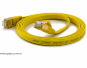 Wantec Wantec plochý patch kabel CAT6A FTP - 5 m - Cat6a - F/UTP (FTP) - RJ-45 - RJ-45 - žlutý (7065)