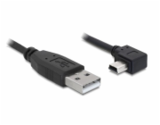 Delock - Kabel USB - USB (M) do mini-USB typ B (M) - 1 m - konektor s pravým úhlem