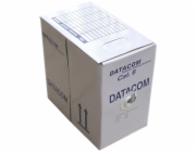 DATACOM kabel drát C6 UTP PVC 305m box šedý