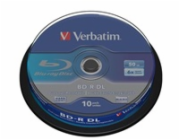 VERBATIM BD-R DL 50GB, 6x, spindle 10 ks