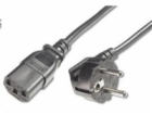 PREMIUMCORD Kabel napájecí 230V/10A, zahnutá vidlice,  2m
