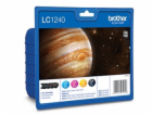 BROTHER inkoustová náplň LC-1240VALBP/ multipack/ Černá +...