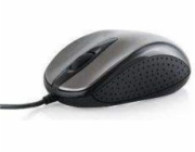 Modecom MC-M4 drátová optická myš, 3 tlačítka, 800 DPI, USB, černo-šedá