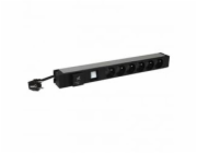 Legrand   napájecí blok PDU do racku 6x 230V s přepěť. ochranou 1U  