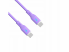 Akyga Kabel USB-C / USB-C 1m AK-USB-70 60W, Purple Silicone