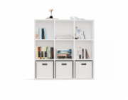 REGÁL MALAX 3x3 H BÍLÝ