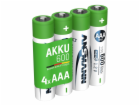 1x4 Ansmann NiMH Akku Micro AAA Typ 600 min.550 mAh    13...