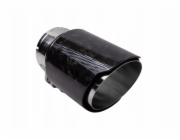 Poujoulat Koncovka tlumiče výfuku 89 mm, vstup 76 mm, lesklý karbon