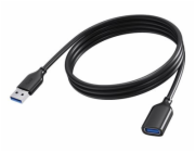 Vision - Prodlužovací šnura USB - USB typ A (F) do USB typ A (M) - USB 3.0 - 2 m - cerná