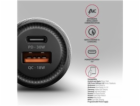 AXAGON PWC-PQ48 nabíječka do auta 48W, USB-A + USB-C, PD3...