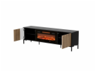 Cama RTV skříň MERCI 180 x 40 x 53,5 cm černá/dub artisan...