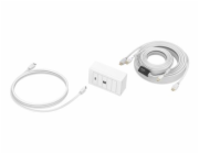 VISION TechConnect - Sada celní desky pro zapuštenou montáž - 10m - montáž na stenu - bílá - 2 soupravy - 2 porty