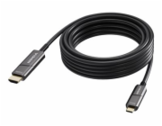 VISION - Kabel adaptéru - USB-C s piny (male) do HDMI s piny (male) - 10 m - optické vlákno - cerná - podpora 4K60 Hz (3840 x 2160), aktivní