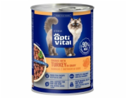 OPTIVITAL Sterile Chunks with turkey in gravy - mokré krmivo pro kočky - 415g