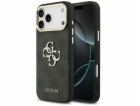 Guess PU Leather 4G Metal Logo Gold Frame kryt iPhone 17 ...