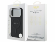 Guess PU Saffiano MagSafe kryt iPhone 17 Pro čierny 