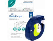 MediaRange Páska do počítačové tiskárny Dymo 12 mm x 4 m laminovaná černá/bílá
