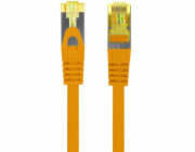 Lanberg Patchcord cat.6a s/ftp lszh cu 15m oranžový, schválený Fluke