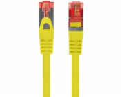 Lanberg Patchcord cat.6 s/ftp lszh cu 15m žlutý, schválený Fluke