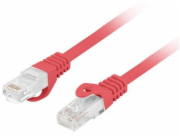 Lanberg Patchcord cat.6 UTP LSZH cu 20m červený, schválený Fluke