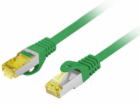Lanberg Patchcord cat.6a s/ftp lszh cu 15m zelený, schvál...