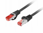 Lanberg Patchcord cat.6 s/ftp lszh cu 15m černý, schválený Fluke