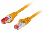 Lanberg Patchcord cat.6 s/ftp lszh cu 2m oranžový, schvál...