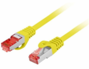 Lanberg Patchcord cat.6 s/ftp lszh cu 5m žlutý, schválený Fluke