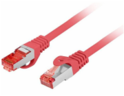 Lanberg Patchcord cat.6 s/ftp lszh cu 20m červený, schválený Fluke