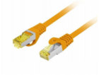 Lanberg Patchcord cat.6a s/ftp lszh cu 0,5m oranžový, flu...