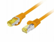 Lanberg Patchcord cat.6a s/ftp lszh cu 0,5m oranžový, fluke prošel