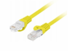Lanberg Patchcord cat.6 UTP LSZH cu 0,5m žlutý, fluoresce...