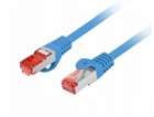 Lanberg Patchcord cat.6 s/ftp lszh cu 3m modrý, schválený...