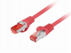 Lanberg Patchcord cat.6 s/ftp lszh cu 15m červený, schvál...