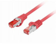 Lanberg Patchcord cat.6 s/ftp lszh cu 15m červený, schválený Fluke