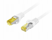 Lanberg Patchcord cat.6a s/ftp lszh cu 10m bílý, schválený Fluke
