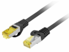 Lanberg Patchcord cat.6a s/ftp lszh cu 15m černý, schvále...