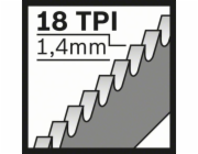 Přímočarý pilový kotouč Bosch S 1122 EF Flexible for Metal, 25 kusů