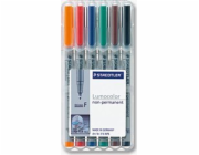 Staedtler STAEDTLER Folienstift Lumocolor F nonperm 6St