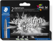 Staedtler Sada 2 kuličkových per MultiInk Pigment Arts Intense Black
