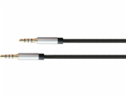 PYTHON Kabel Jack 3,5 mm - Jack 3,5 mm 1,5 m černý (GC-M0228)