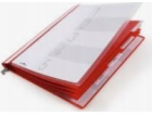 Durable Odolná závěsná složka A4 s 5 přihrádkami, červená