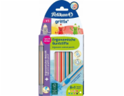 Pelikan Pastelky + tužka Griffix 9 ks.
