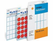Herma Multifunkční štítky/Barevné tečky 13mm kulaté, jasně červené