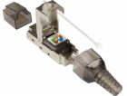 Alcasa Alcasa GC-N0147 RJ-45 zástrčka černá, stříbrná, pr...